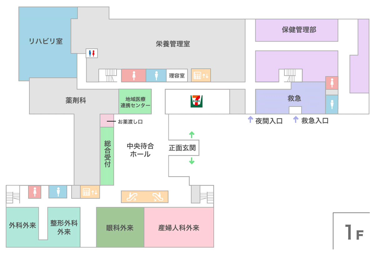 フロアマップ１F